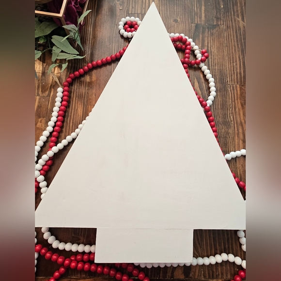 Hand Painted White Advent Tree - Picture 3 of 8